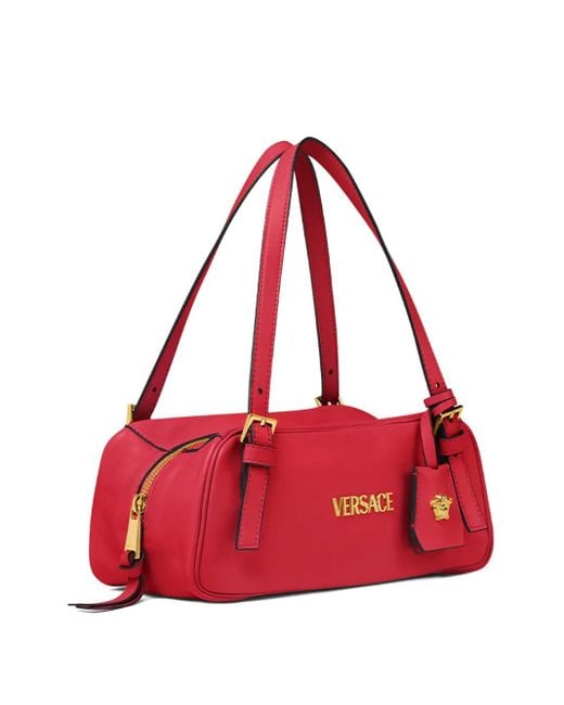 Versace Red Tag Nappa Bowling Bag