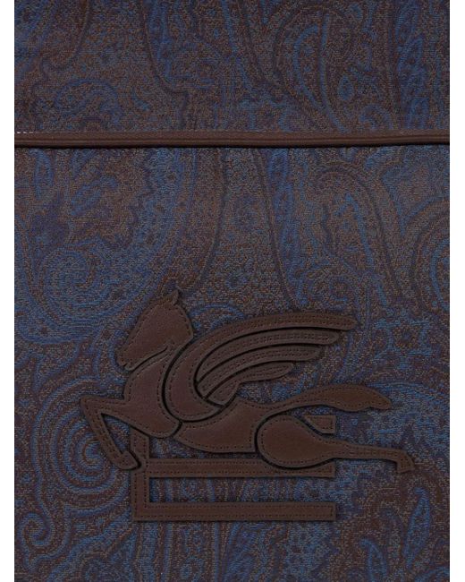メンズ Etro Essential ペイズリーバックパック Blue