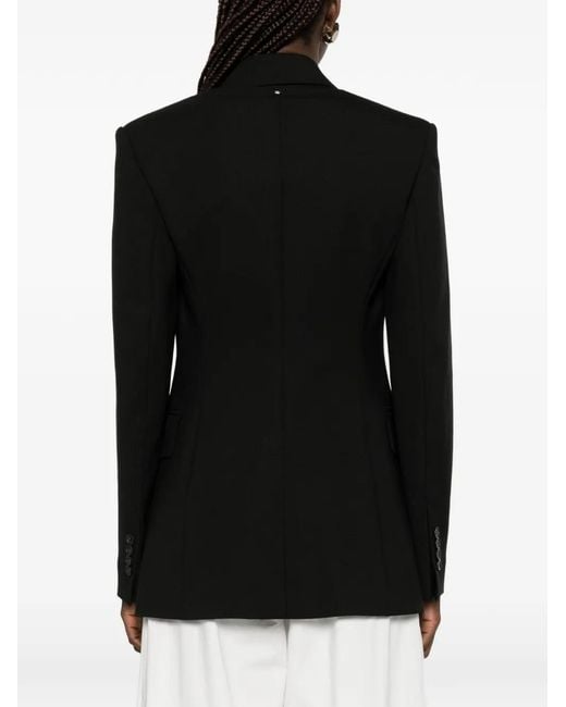 Max Mara Black Cosetta Buttoned Blazer