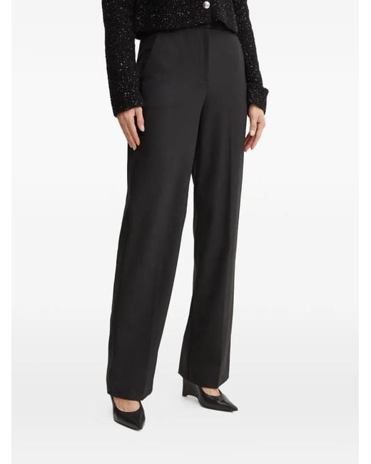 Patrizia Pepe Black Pantalon À Détails De Coutures