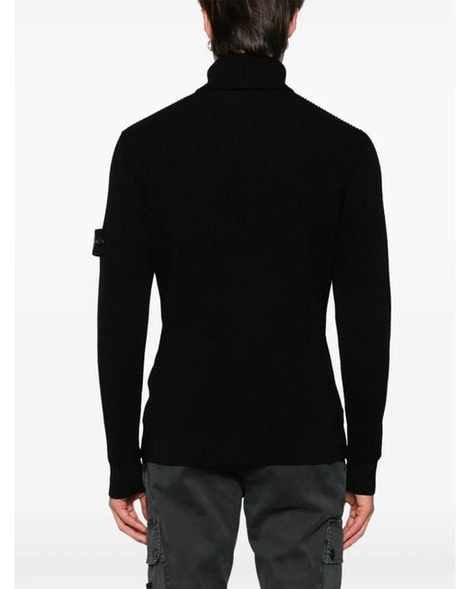 Stone Island Pullover Mit Kompass-Patch in Black für Herren