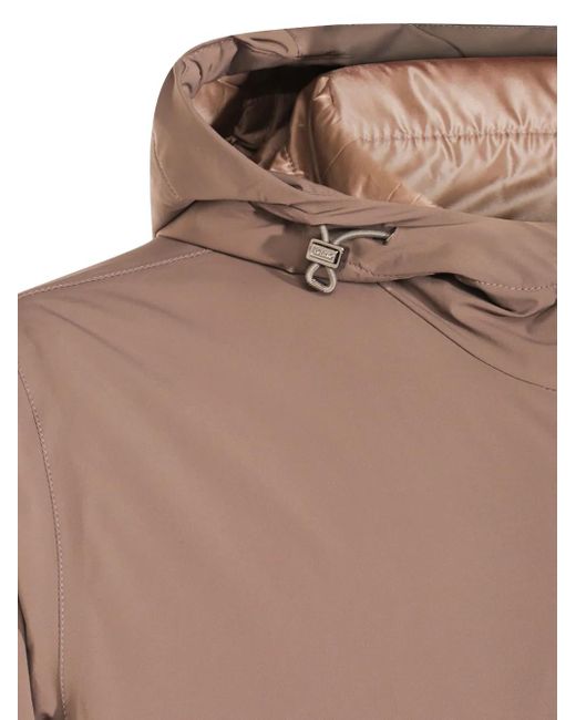 Herno Brown Hooded Parka for men