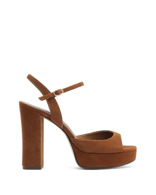 Alexandre Birman Brown Amy Platform Sandals