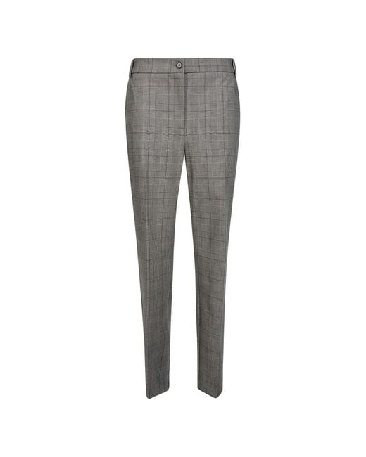 Pinko Gray Prince Of Wales Trousers