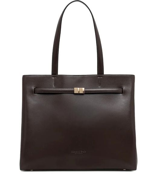Marc O' Polo Black Strap-Detail Tote Bag