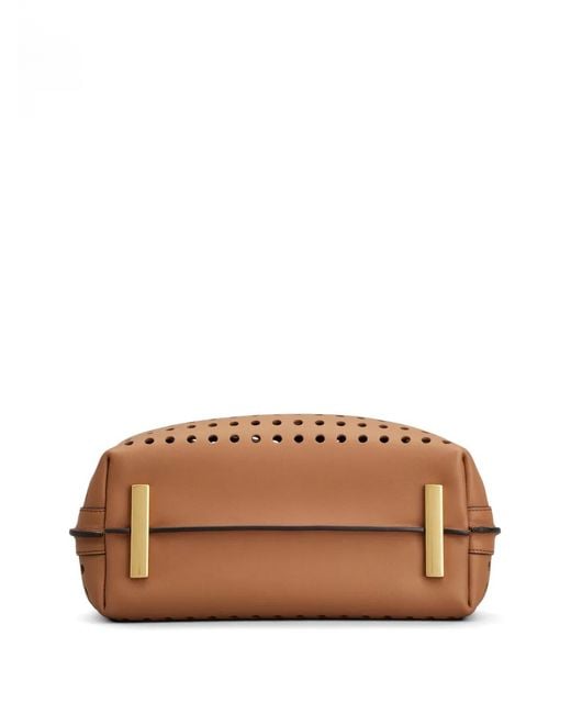 Tod's Brown Cutout Top Handle Tote Bag