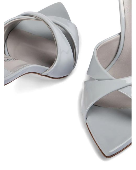Le Silla White Shirley Criss-Cross Mules