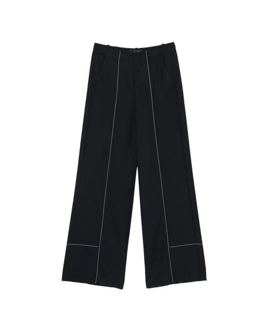 Seafarer White Wool Palazzo Pants