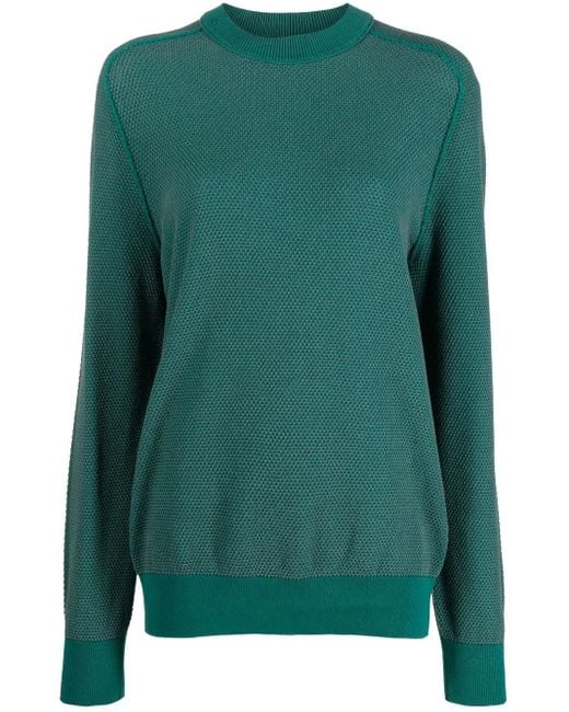 Boss Green Textured Round-Neck Jumper for men