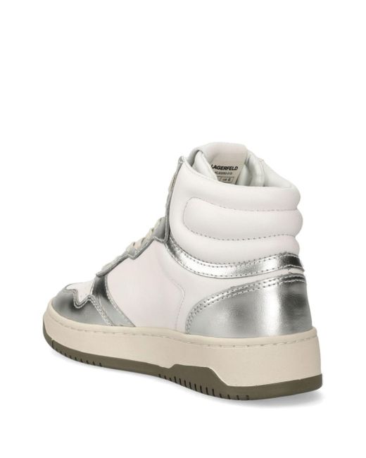 Karl Lagerfeld 35Mm Krew Kollar Sneakers in White Lyst