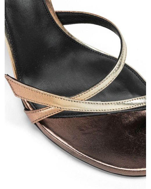 Alexandre Birman Metallic Tita 85mm Gradient Leather Sandals