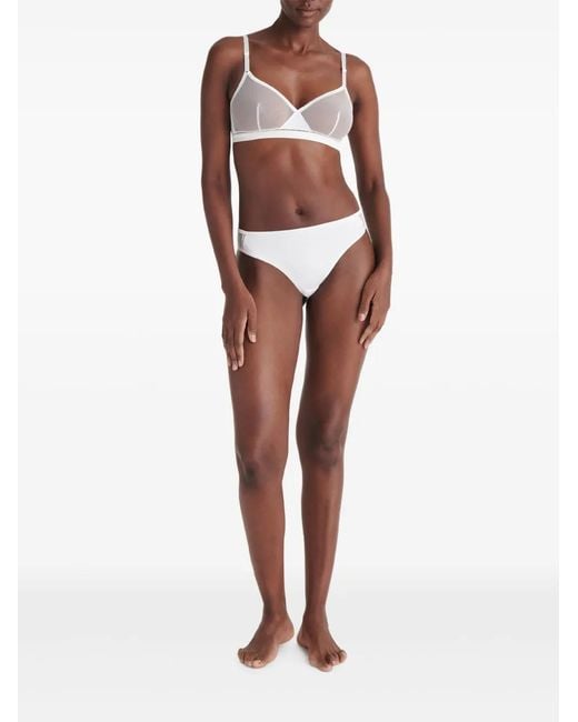 Eres White Splendide Tanga Briefs