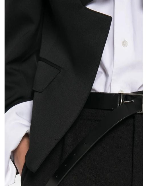Givenchy Black Cut-Out Lapel Blazer