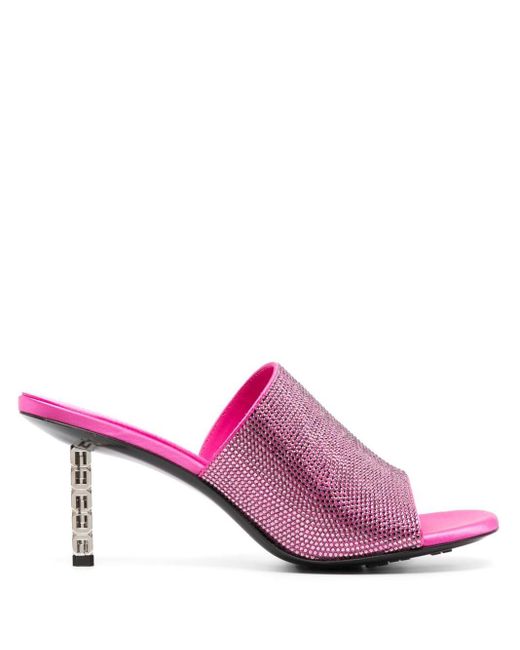 Givenchy Pink Offene Mules 70mm