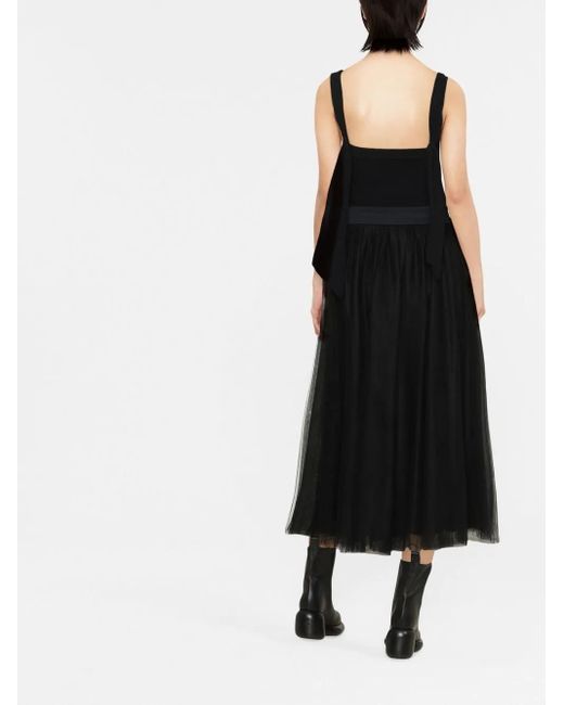 Fabiana Filippi Black High-waisted Tulle Skirt