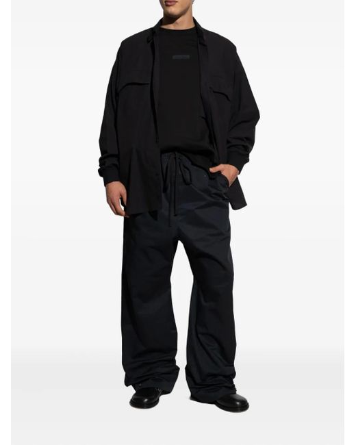 Fear Of God Blue Drawstring-Fastening Trousers for men