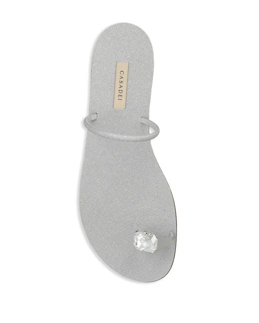 Casadei White Soraya Sandals