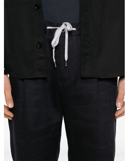 PT Torino Blue Pleated Trousers for men