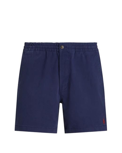 Polo Ralph Lauren Blue Embroidered Shorts for men