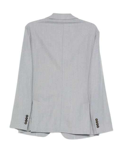 Eleventy Gray Single-Breated Blazer for men