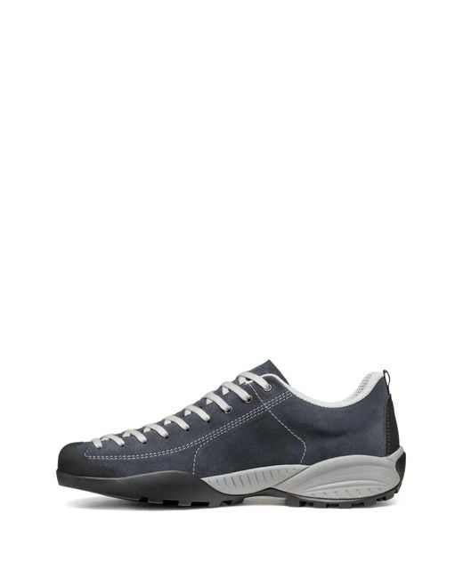 SCARPA White Mojito Suede Panelled Sneakers for men