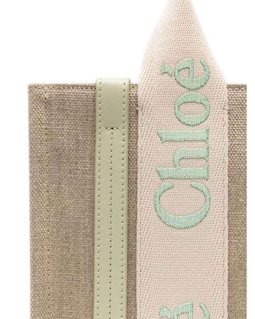 Petit Sac À Main Woody Chloé en coloris Natural