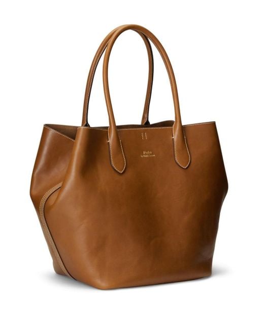 Guess Outlet Bolso Satchel Ralph Lauren Kaden Medium Tan/Buff