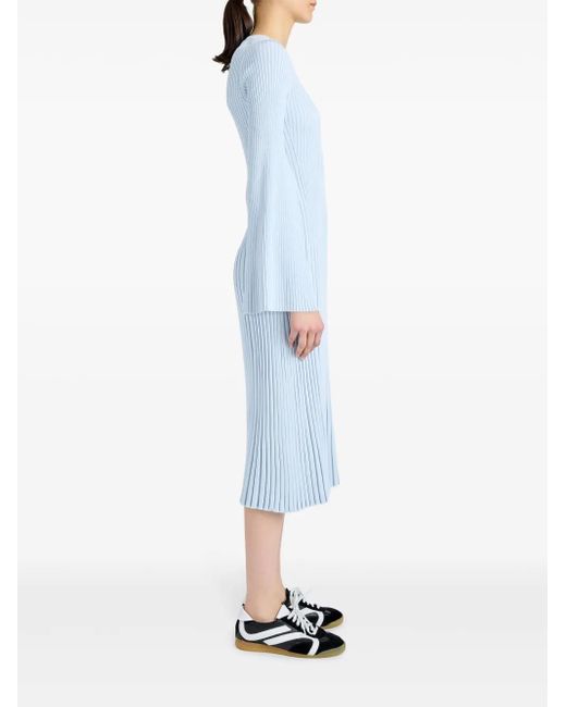 Proenza Schouler Blue Kenna Midi Dress