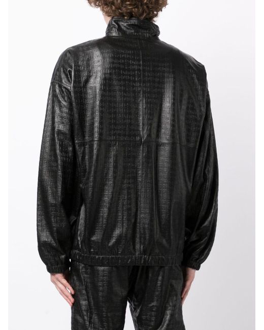 Givenchy Lederjacke mit 4G-Prägung in Black für Herren