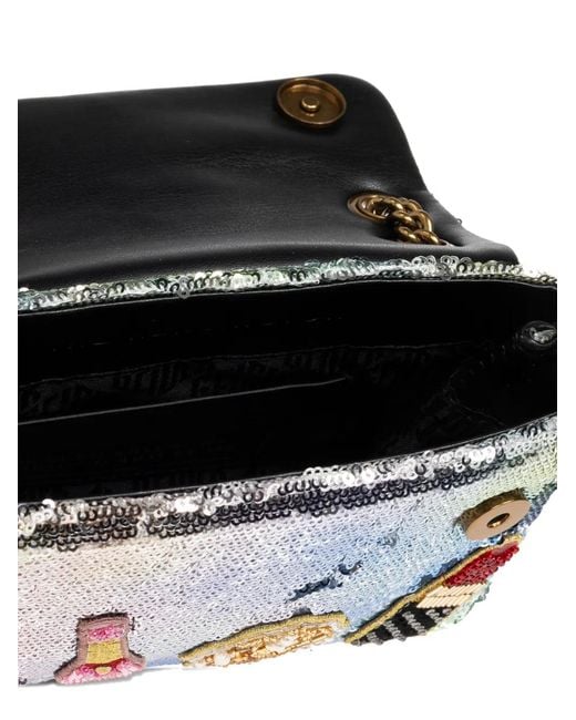 Kurt Geiger White Mini Kensington Shoulder Bag