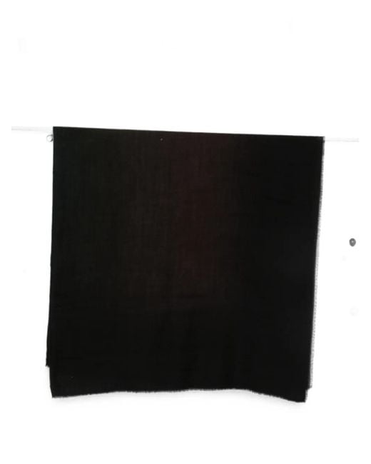Faliero Sarti Black Chips Frayed-Edge Scarf