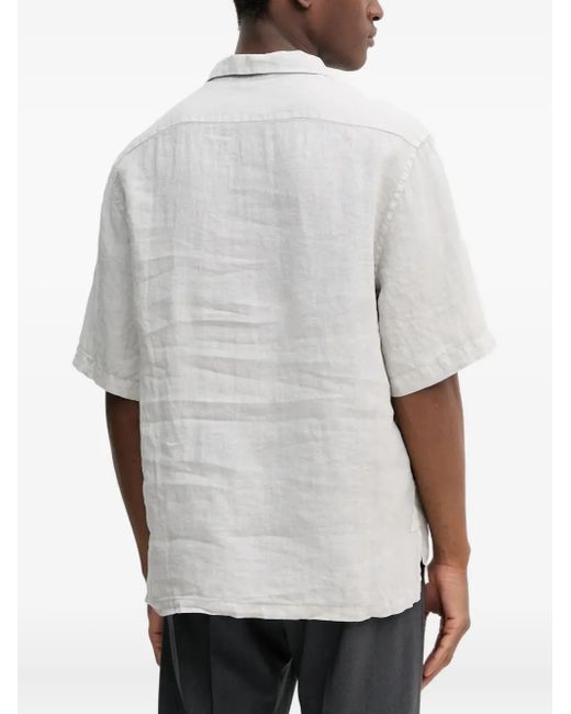 Barena Gray Short-Sleeve Polo Shirt for men