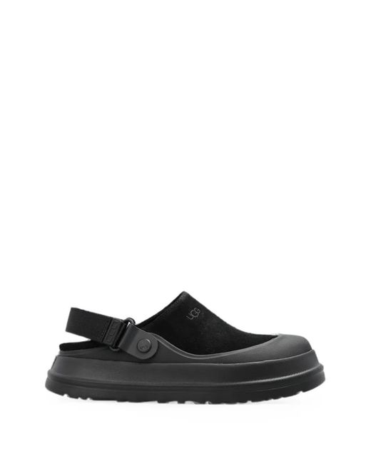 Ugg Black Goldenglow Suede Sandals