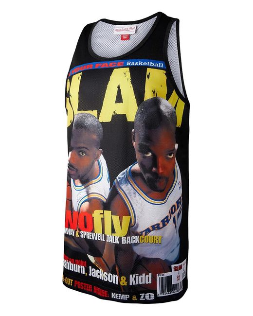 Mitchell & Ness Black Slam Nba Golden State Warriors Im Hardaway And Latrell Sprewell Tank Top for men