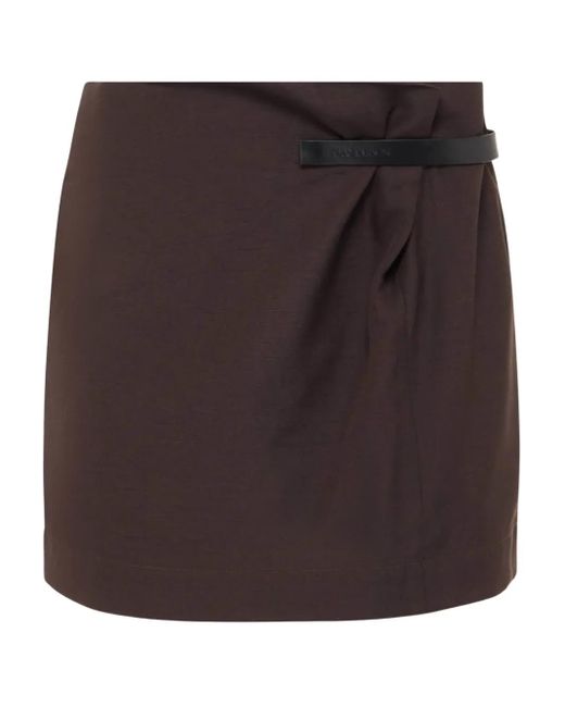 Falda corta fruncida J.W. Anderson de color Black