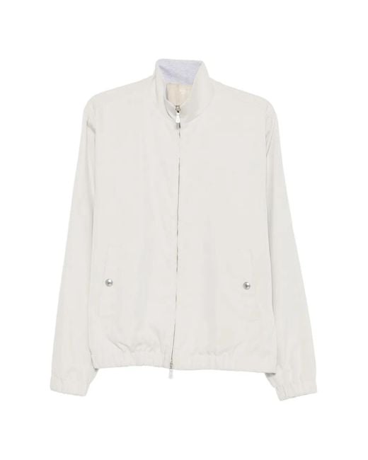 Eleventy White Full-Zip Jacket for men