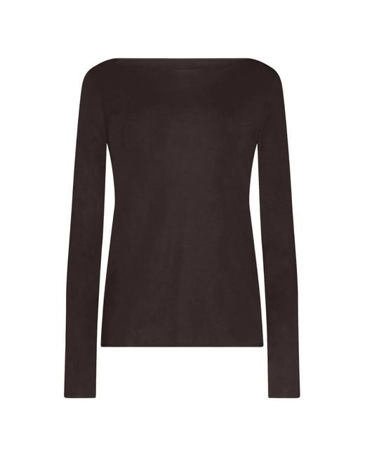 Wolford Black Pure Long-Sleeve T-Shirt