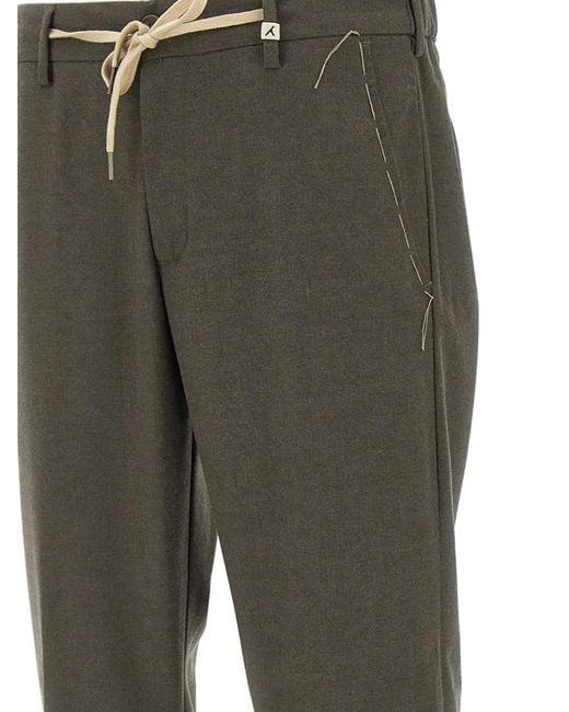 Myths Gray Drawstring Trousers for men