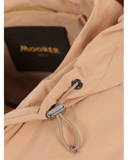 Moorer Natural Hooded Jacket for men