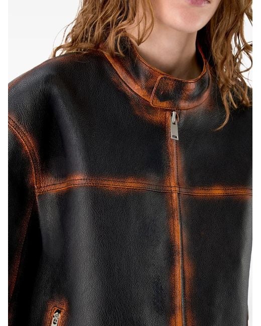 CAMPERLAB Black Smooth Leather Jacket