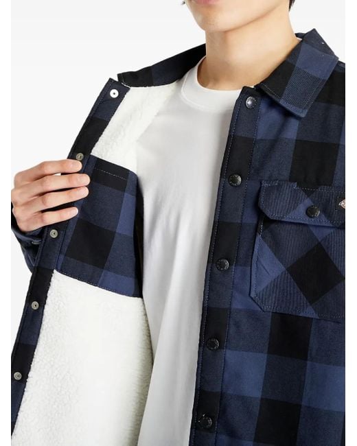 Dickies Blue Check-Print Shirt for men
