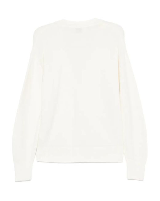 Boss White Button-Front Cardigan