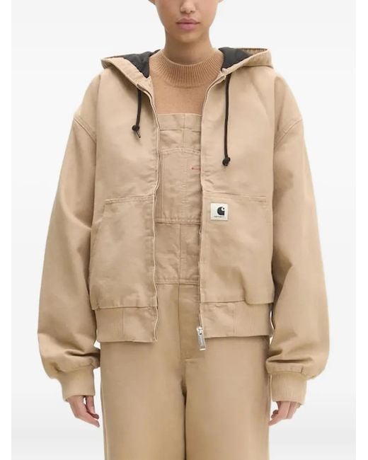Chaqueta W' OG Active con capucha Carhartt de color Natural