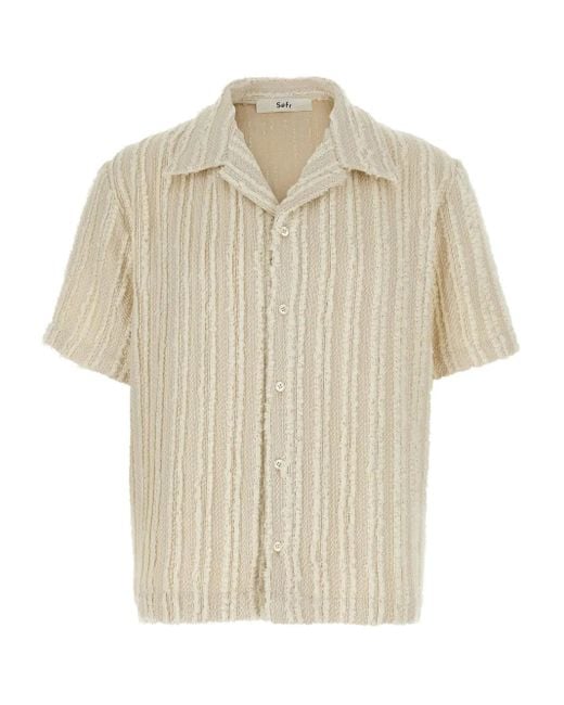 Séfr Natural Stripe-Pattern Shirt for men