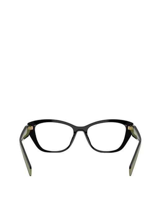 Prada Black Lunettes De Vue À Monture Papillon