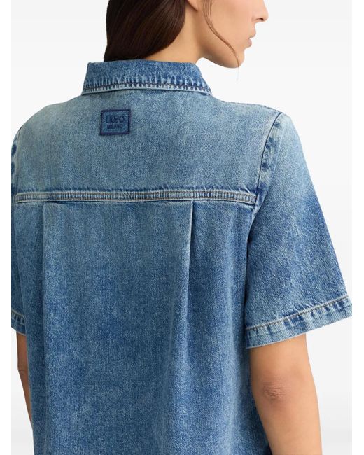 Liu Jo Blue Denim Mini Dress