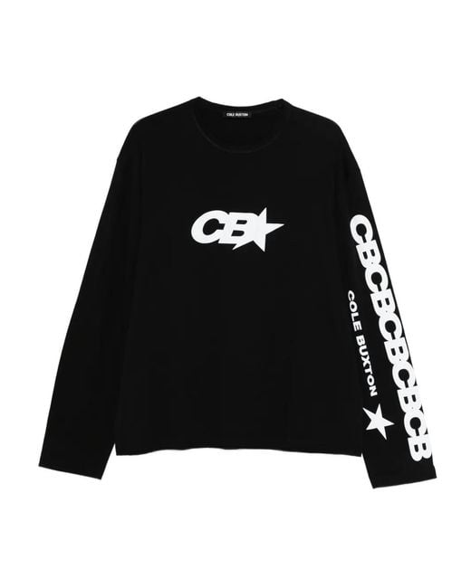 Cole Buxton Black Long-Sleeve T-Shirt for men