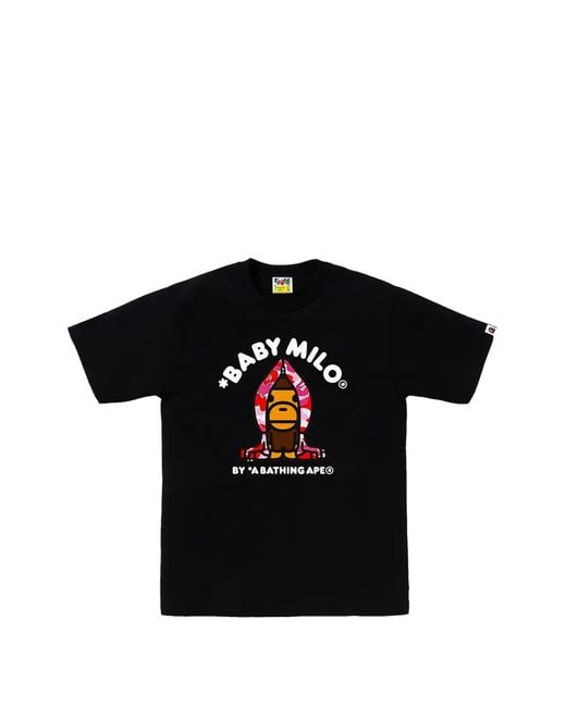 A Bathing Ape Black Abc Camo Baby Milo T-Shirt for men