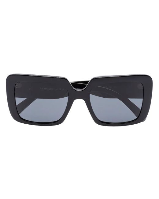 Versace Blue Square-Frame Sunglasses