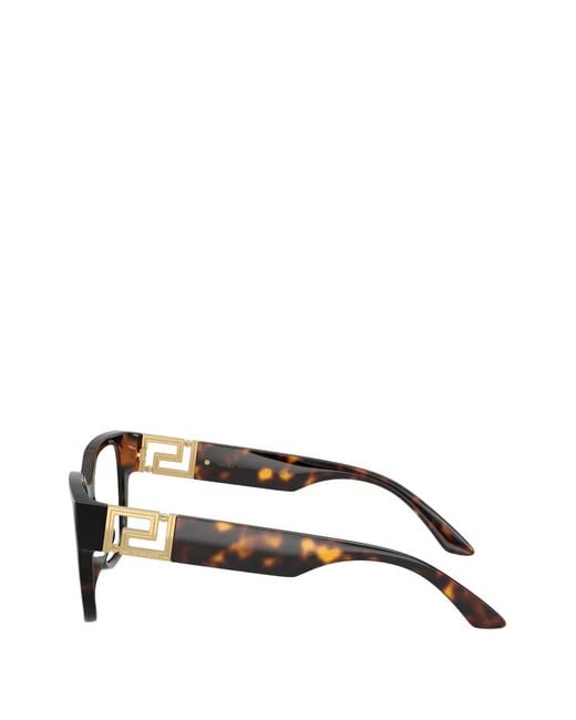 Versace Black Lunettes De Vue Greca Maxi À Monture Papillon